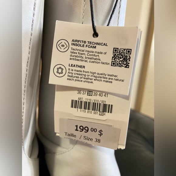 (NEW) Zara laced leather boots 7.5 - Picture 6 of 8